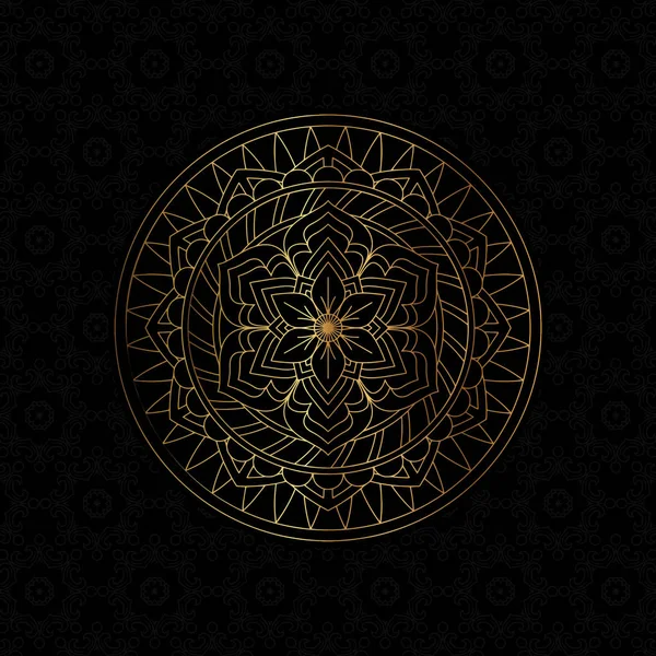 Fundo Elegante Com Design Decorativo Mandala — Vetor de Stock