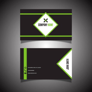 Modern bir tasarım ile kartvizit şablonu