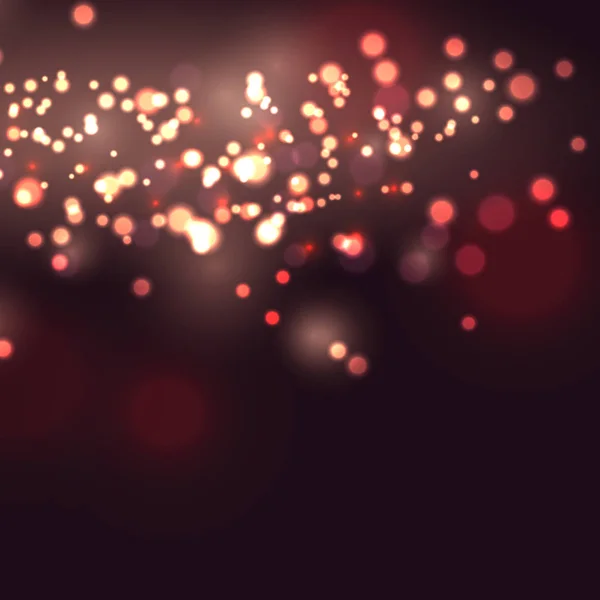 Fond Célébration Décoratif Avec Design Lumières Bokeh — Image vectorielle