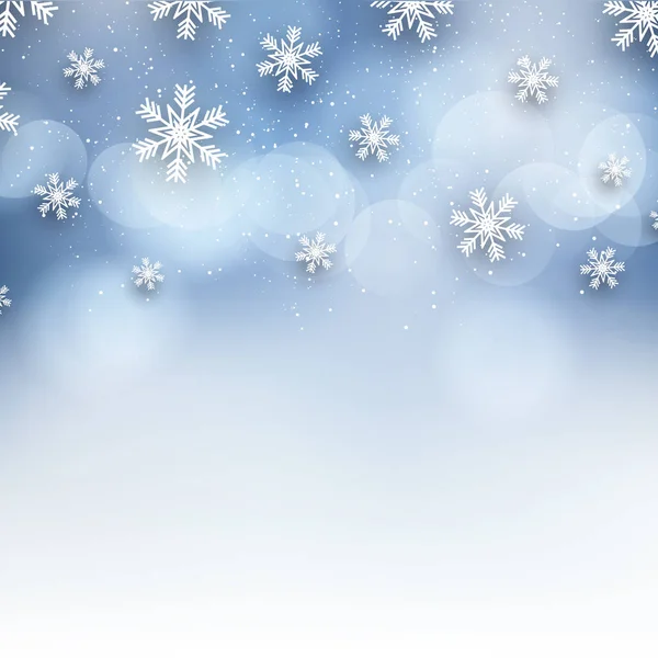 Fondo Navidad Con Diseño Decorativo Copo Nieve — Archivo Imágenes Vectoriales