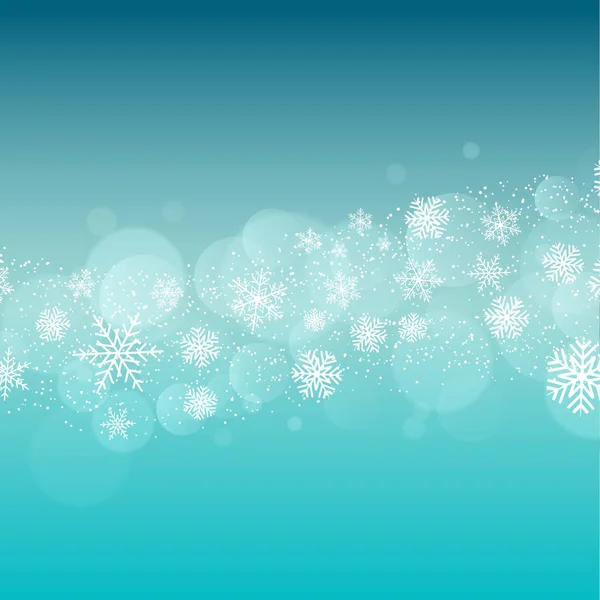 Weihnachten Hintergrund Mit Schneeflocken Design — Stockvektor