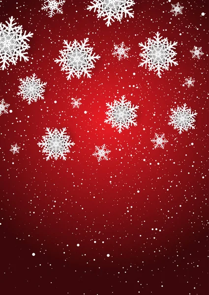 Fondo Navidad Con Diseño Copos Nieve — Vector de stock