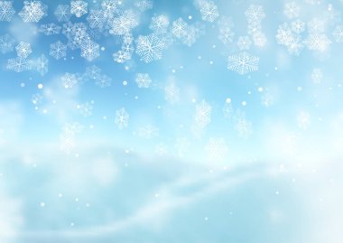 Defocussed bir arka plan üzerinde Noel kar taneleri