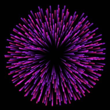 Renkli yıldız patlaması tasarımı ile arka plan