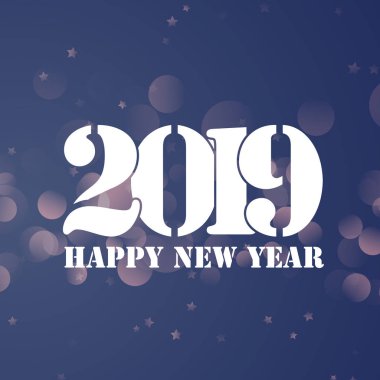 Mutlu yeni yıl arka plan ile bokeh dizayn ışıklar