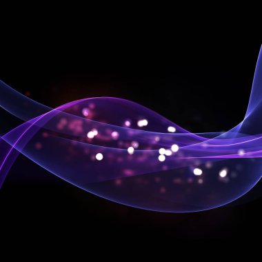 Abtract arka planını mor akan çizgileri ve bokeh ışıklar