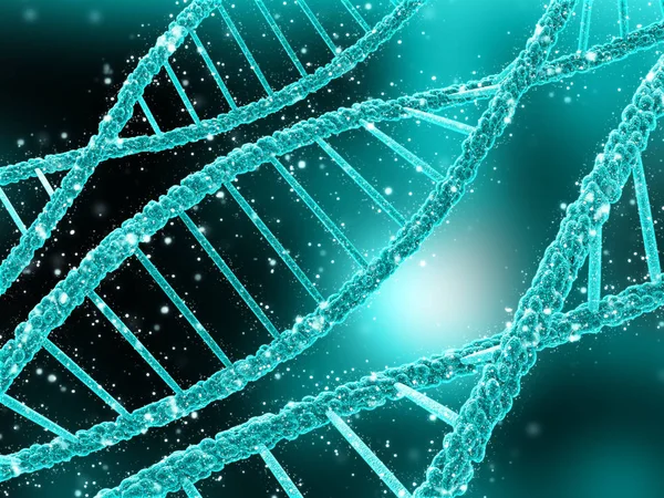 Render Medical Background Dna Strands — Stock Photo, Image