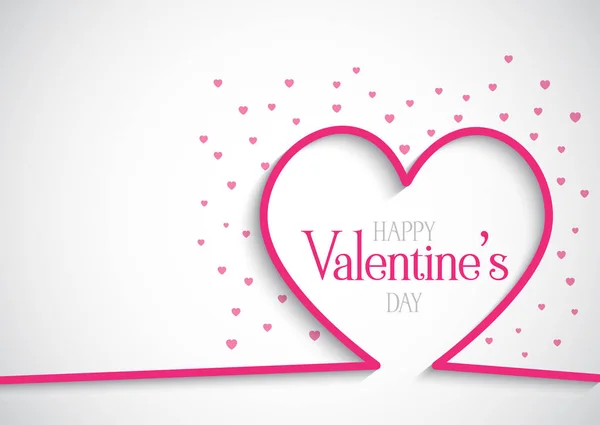 Fondo Del Día San Valentín Con Corazones — Archivo Imágenes Vectoriales
