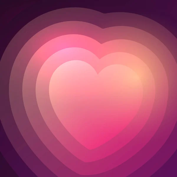 Fondo Del Día San Valentín Con Corazón Gradiente Abstracto — Vector de stock