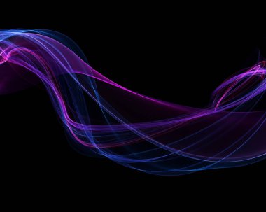 Gökkuşağı renklerde akan çizgilerle arka plan