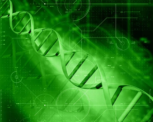 Göra Medicinsk Teknik Bakgrund Med Dna Strängen — Stockfoto