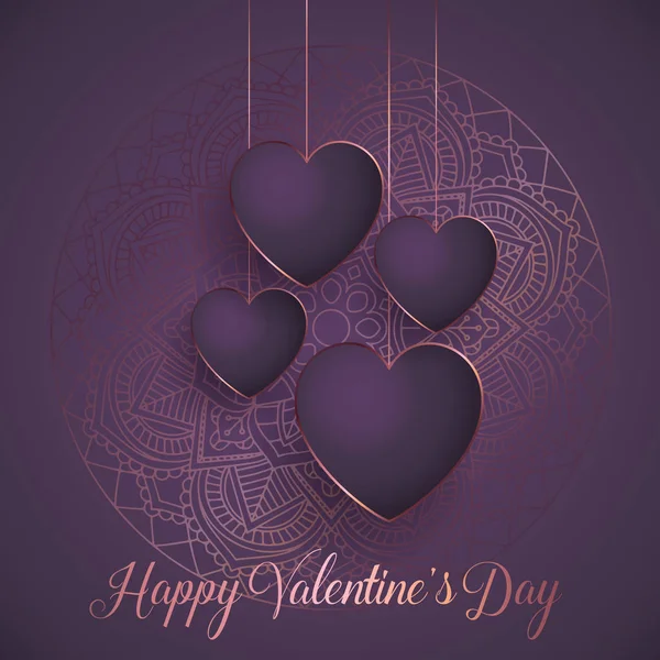 Valentine's Day background with elegant hearts design
