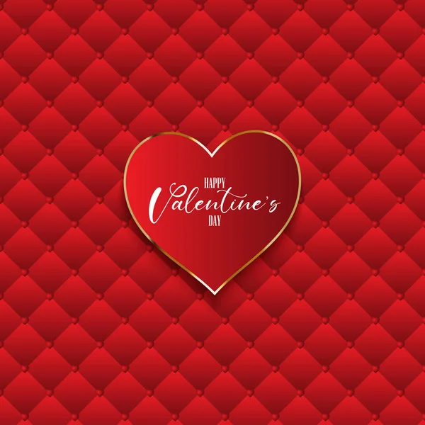 Den Svatého Valentýna Pozadí Srdcem Luxusní Texturu — Stockový vektor