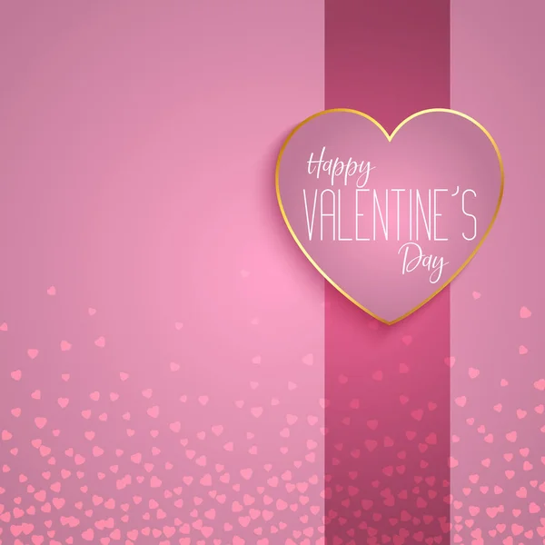 Valentine Day Background Hearts Design — Stock Vector