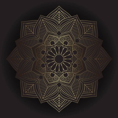 Zarif mandala tasarımlı dekoratif arka plan