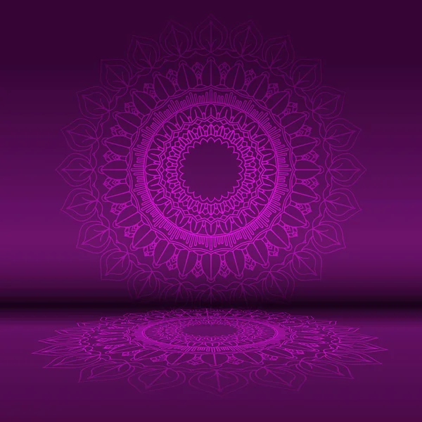 Abstract Background Decorative Mandala Design — Stock Vector