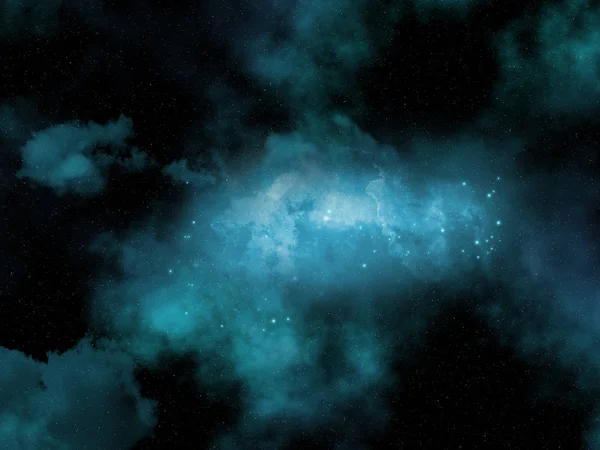 Göra Abstrakt Utrymme Himmel Med Stjärnor Och Nebula — Stockfoto
