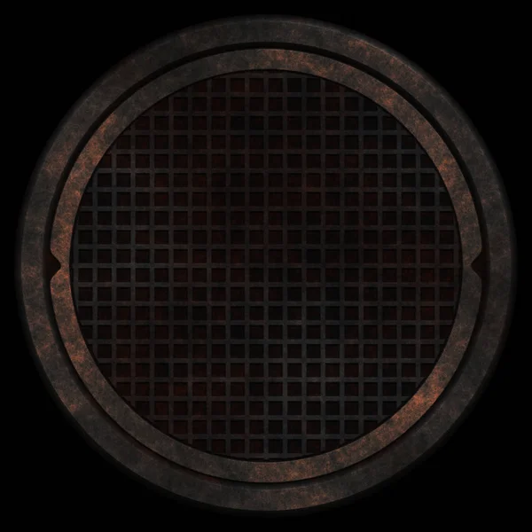 Render Old Grunge Porthole Texture — Stock Photo, Image