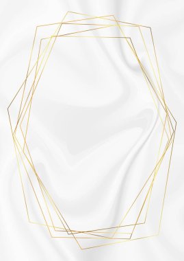 Mermer dokuda altın soyut sınır 