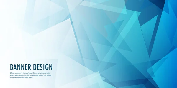 Abstract low poly banner design — Stock Vector