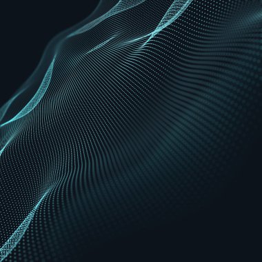 3d soyut mavi geometrik Arka Plan. Bağlantı yapısı. S