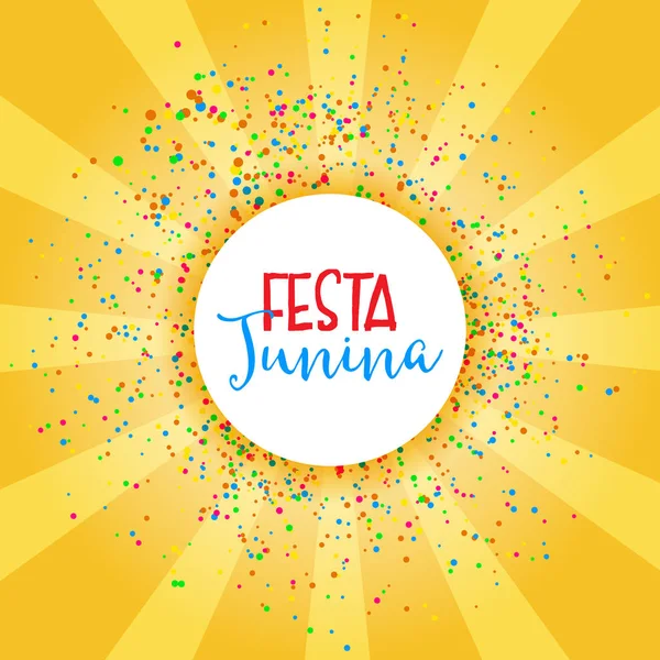 Festa Junina fundal de sărbătoare — Vector de stoc