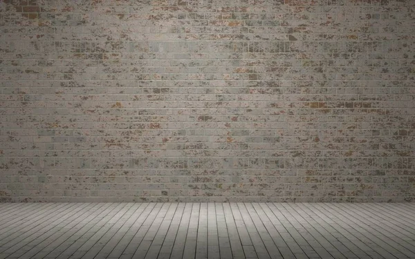 노출 된 벽돌 벽 — 스톡 사진