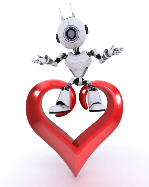机器人的心脏 — 图库照片