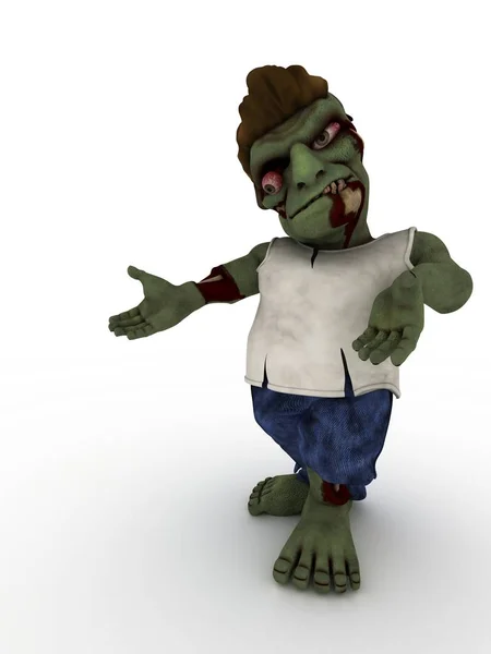 Zombie seriefigur — Stockfoto