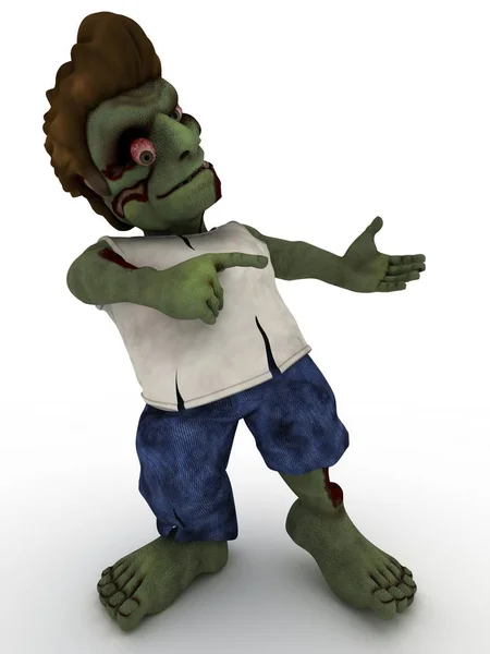 Zombie seriefigur — Stockfoto