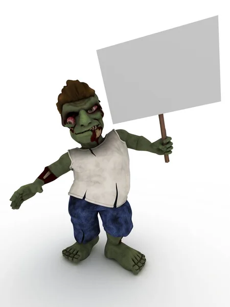 Zombie seriefigur — Stockfoto