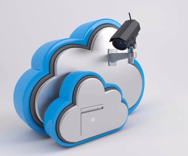 Pictogram 3D-Cloud schijf — Stockfoto