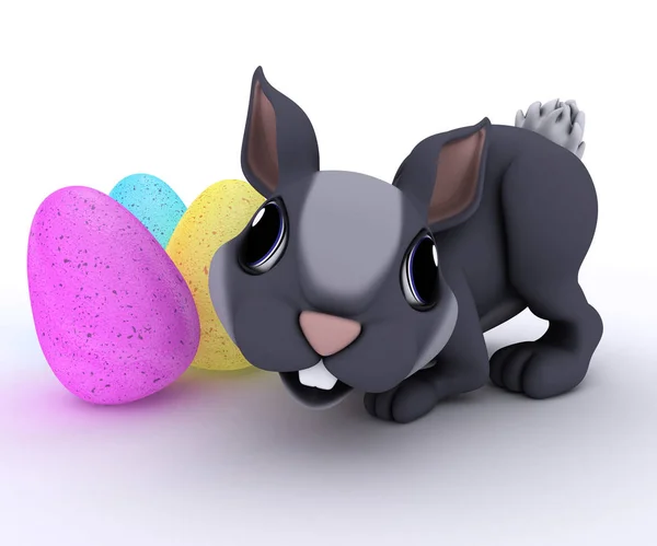 Bunny Rabbit with Easter Egg — Stock Photo, Image