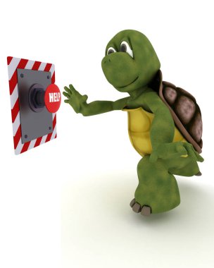 bir butona basarak tortoise