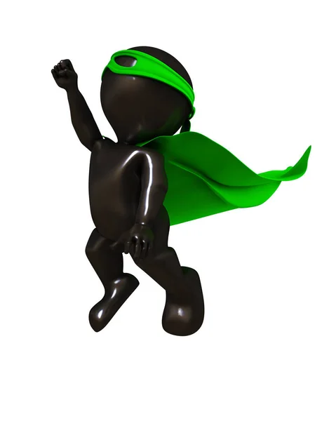 3D Morph Man super hero — Stock Photo, Image