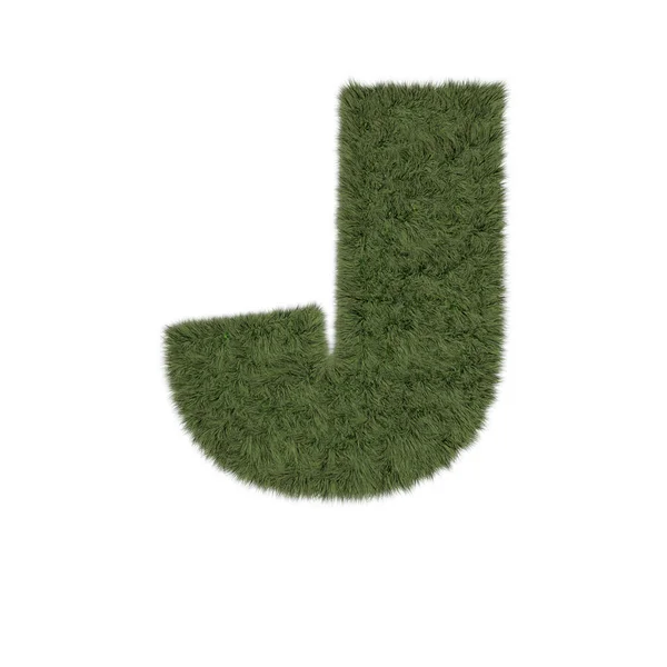 3D трави Алфавіт Літера — стокове фото