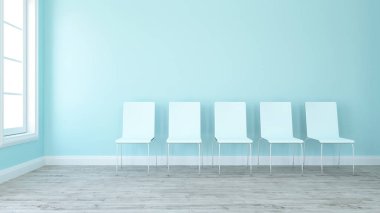 Boş Oda sandalye sırası