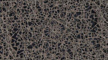 Soyut Kaotik Öğelerin 3d Render