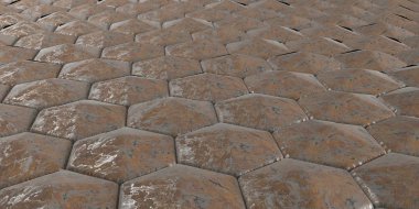 3d Geometrik Soyut Altıgen Duvar Kağıdı Arka Plan