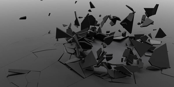 3D Shatter Abstract Wallpaper Background