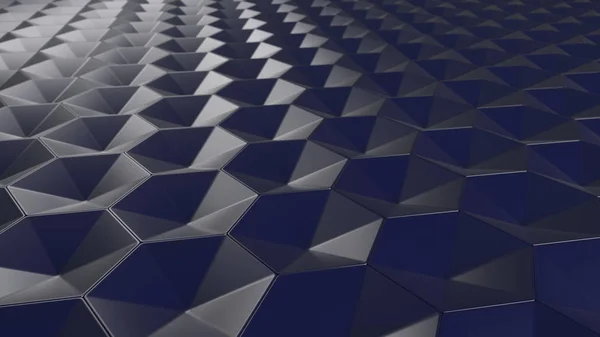 Fondo de pantalla geométrico abstracto hexagonal 3D — Foto de Stock