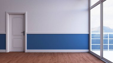 3d Çağdaş Boş Oda