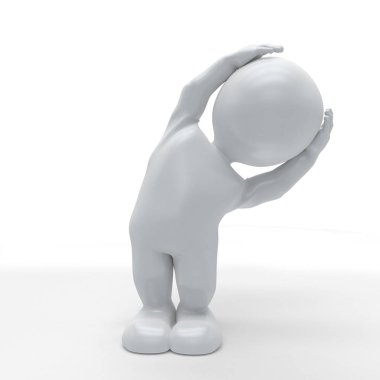 Yoga poz 3d Morph Man