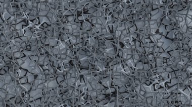 Soyut Kaotik Öğelerin 3d Render