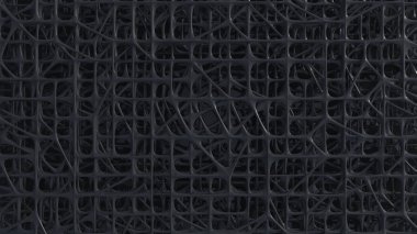 Soyut Kaotik Öğelerin 3d Render