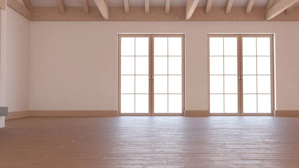 3D Contemporary Empty Room — Stock Photo, Image