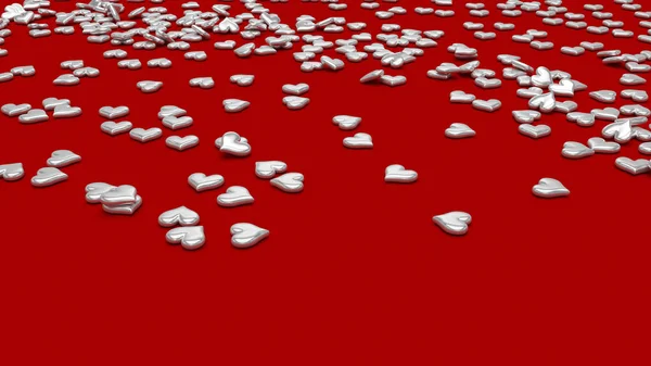 3D Render of Valentine 's Day background — стоковое фото