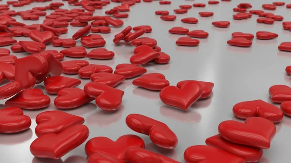 3D Render of Valentine's Day background — Stock Photo, Image