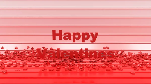 3D Render of Valentine's Day background — Stock Photo, Image