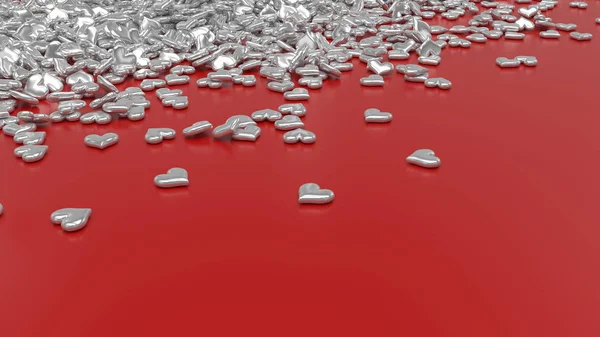 Render 3D dello sfondo di San Valentino — Foto Stock